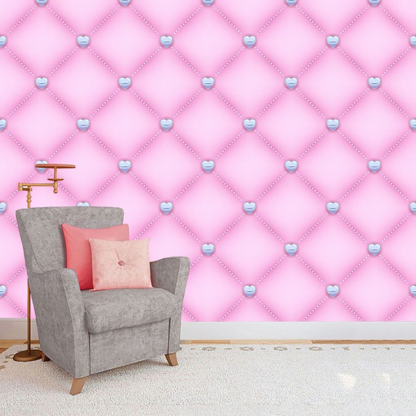 Marble Geo Pink and Grey Wallpaper
