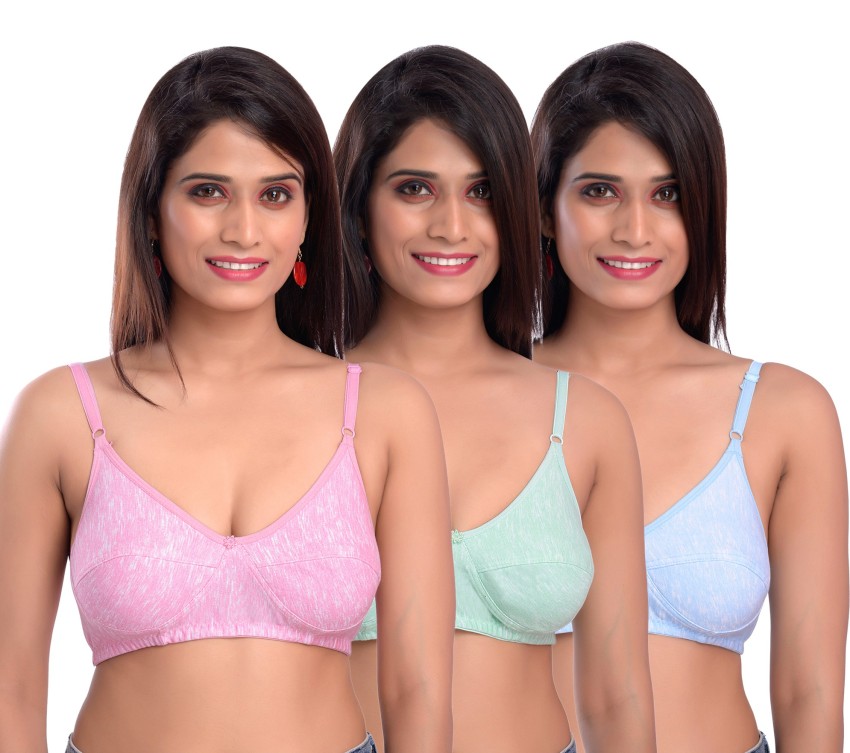 Buy VINBLEUS Miss India Women Bra Non Padded Double Layered Cotton