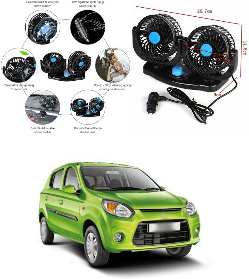 Car fan with cigarette hot sale lighter plug