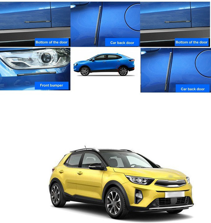 PRTEK 4pcs Car Accessories Bumper Corner Guard Cover Anti Scratch