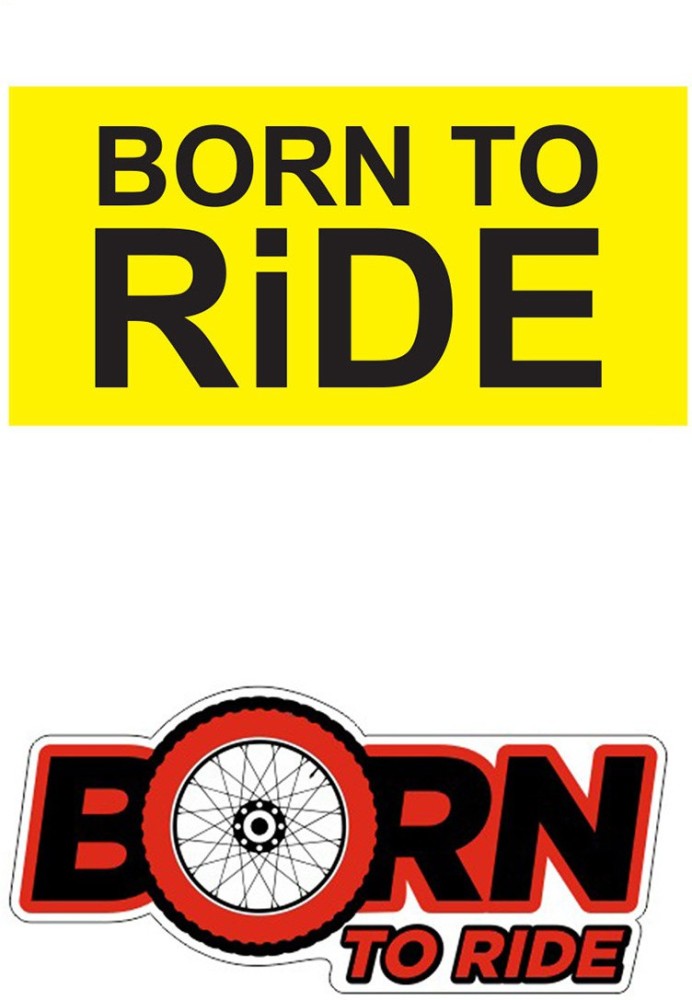 Born To Ride - flame letters