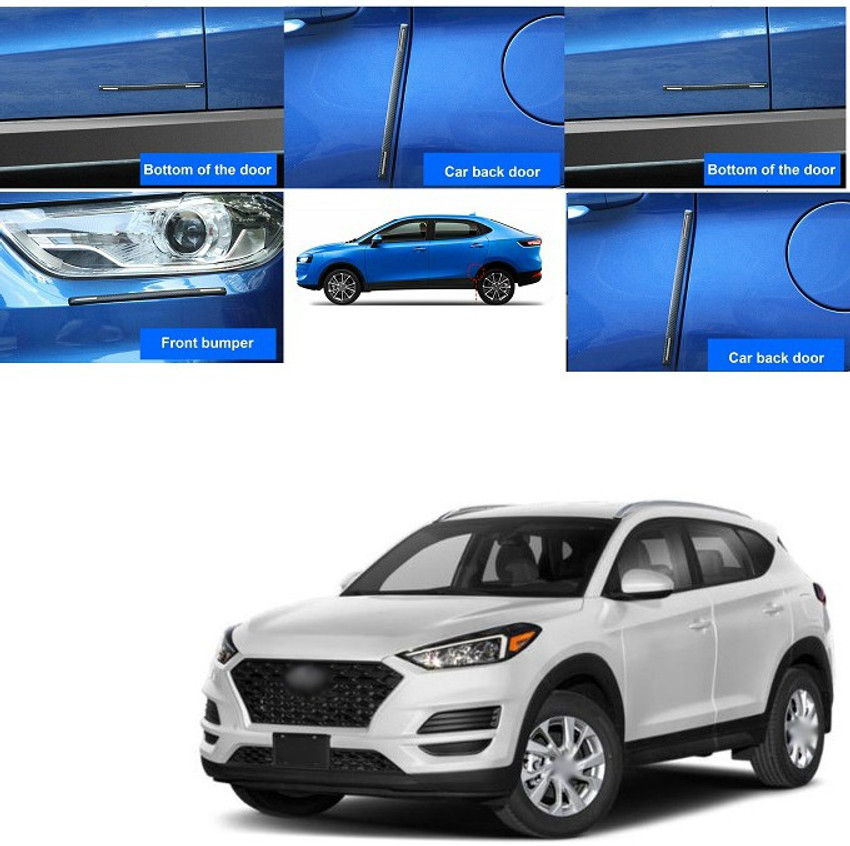 PRTEK 4pcs Car Accessories Bumper Corner Guard Cover Anti Scratch