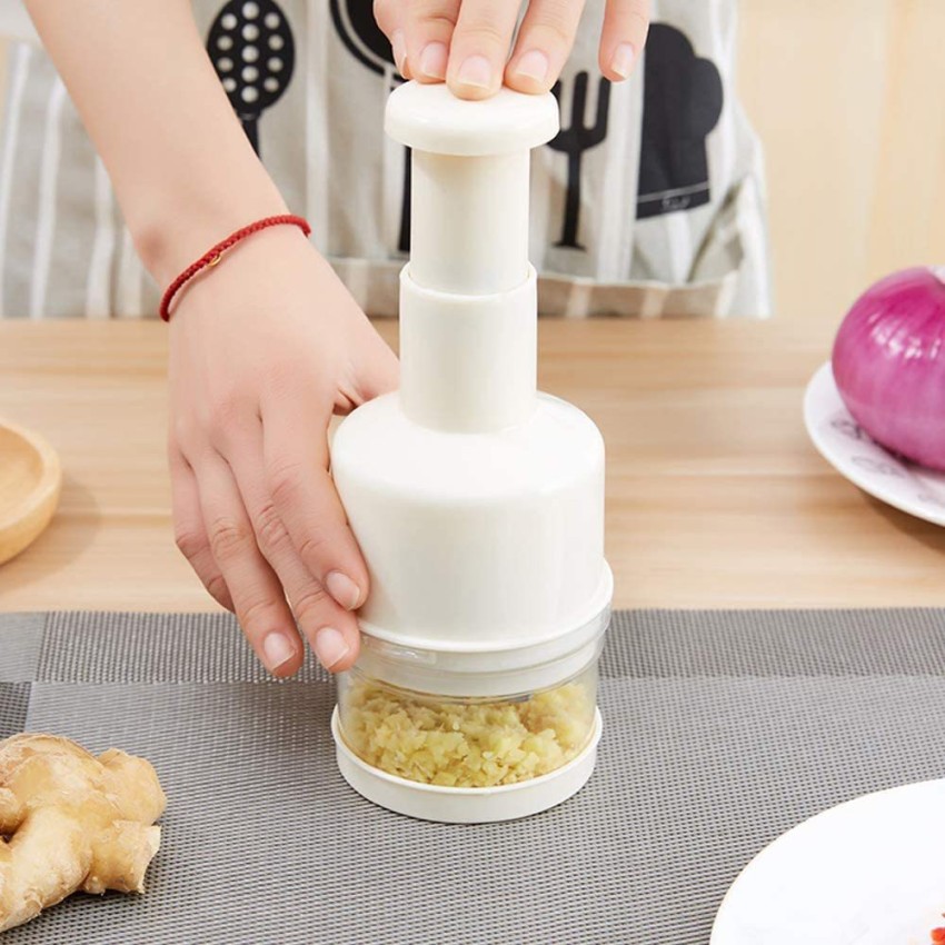 Manual Hand Chopper Onion Garlic Mincer Pressing Vegetable  Fruit Cutter Slicer with Cover Ginger Garlic Press And Cutter Crusher  Slicer Peeler Grater Twister Dicer Tool: Home & Kitchen