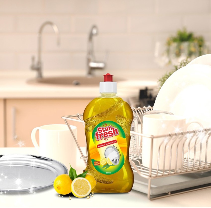 Stanfresh Anti-Germ Dishwash Gel - Lemon 750ml – Stanvac Prime