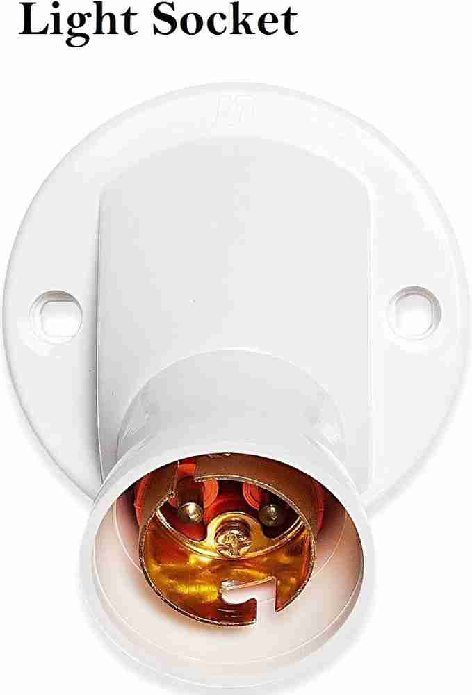 Holder for outlet light bulb