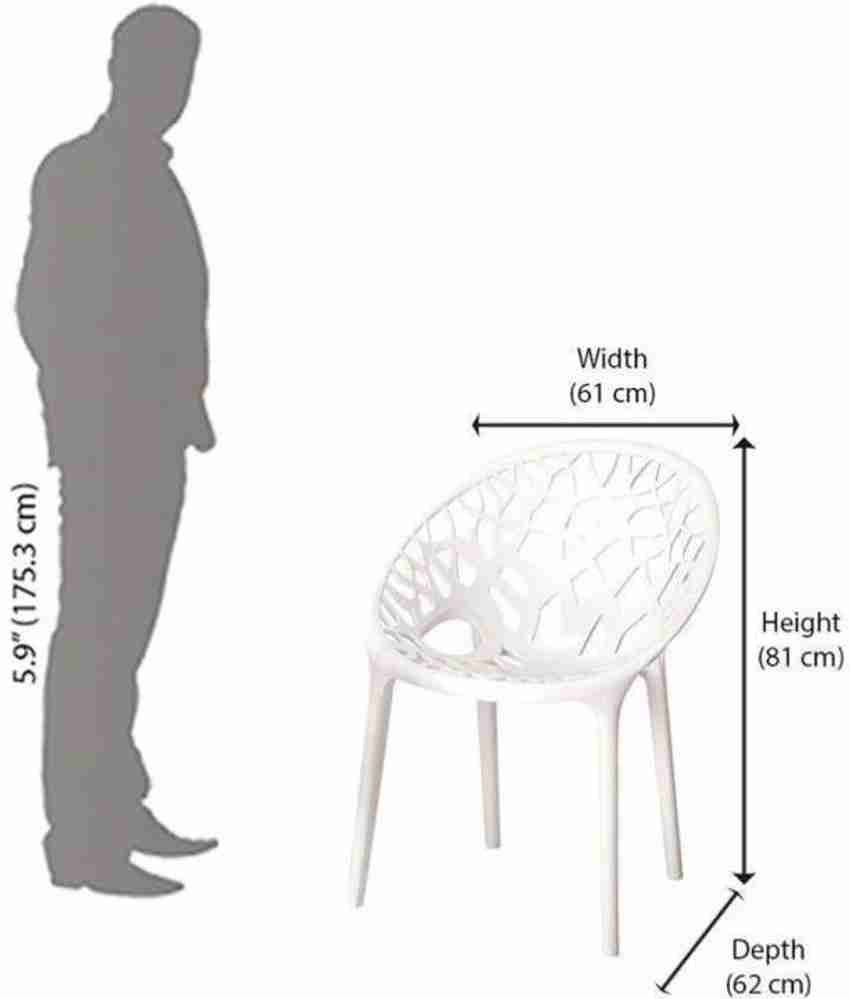 Nilkamal crystal chair white sales