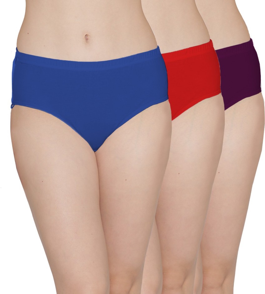 Kalyani Mid Rise Hipster Multicolor Panties Pack of 3 - PJD1000