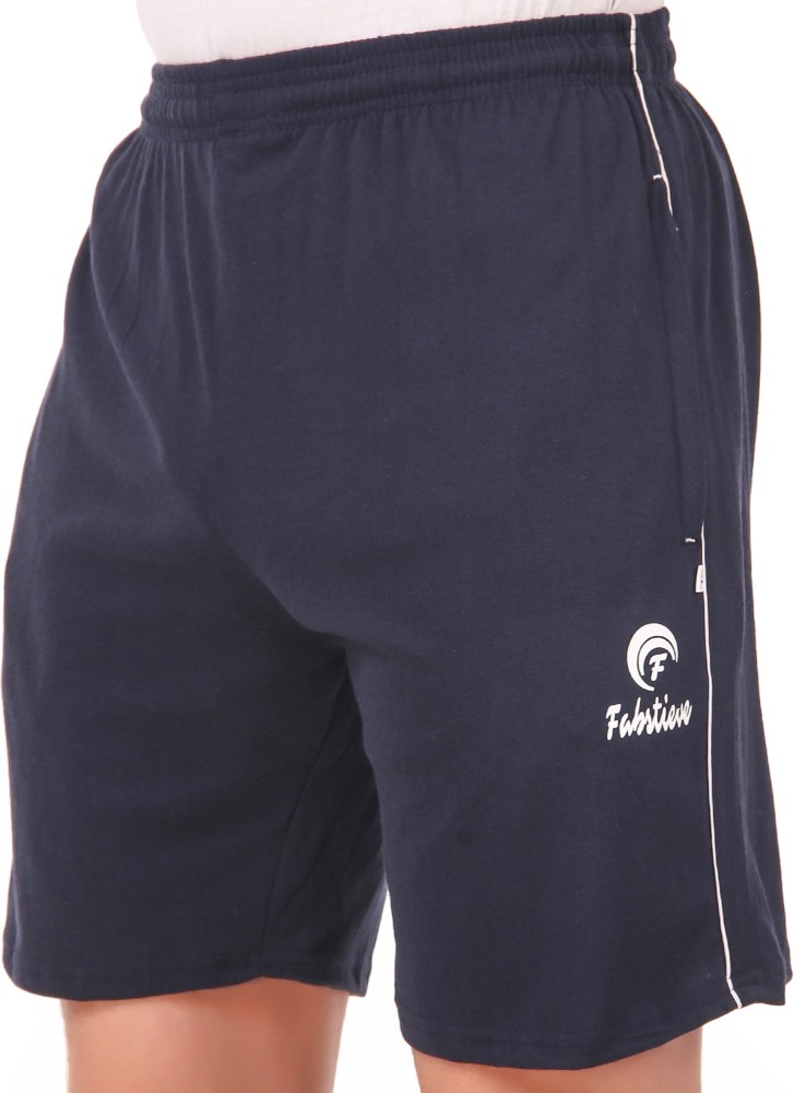 FABSTIEVE Solid Men Blue Sports Shorts - Buy FABSTIEVE Solid Men