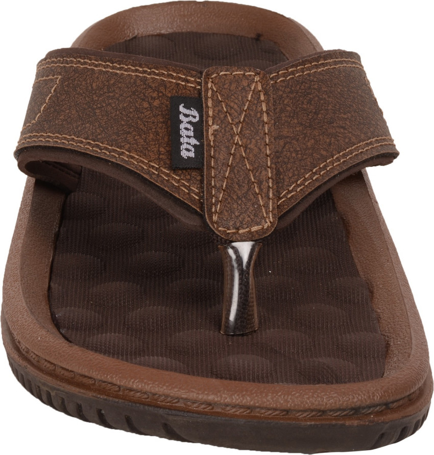 Bata Men Bata Men Formal Brown Flip Flops Slipper Flip Flops