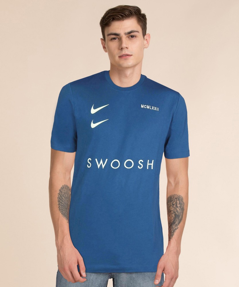 Nike Men's T-Shirt - Blue - M