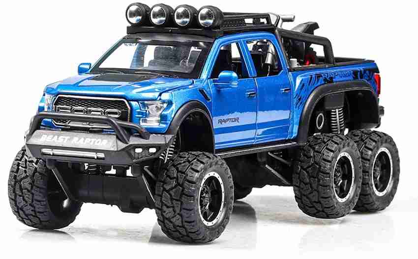 IndusBay Metal Alloy Diecast 1 24 Scale F150 Ford Raptor Big Wheel
