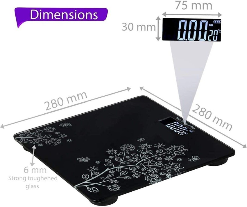 Orbit Fly Electronic Thick Tempered Glass LCD Display Digital Personal  Bathroom Health Body Weight Weighing Scales for Body Weight, weight machine  for human body, weighing machine, digital weighing machine Weighing Scale  Price