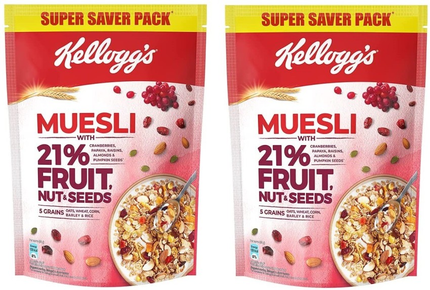 Kellogg's Muesli with 21% Fruit and Nut Pouch, 750 g