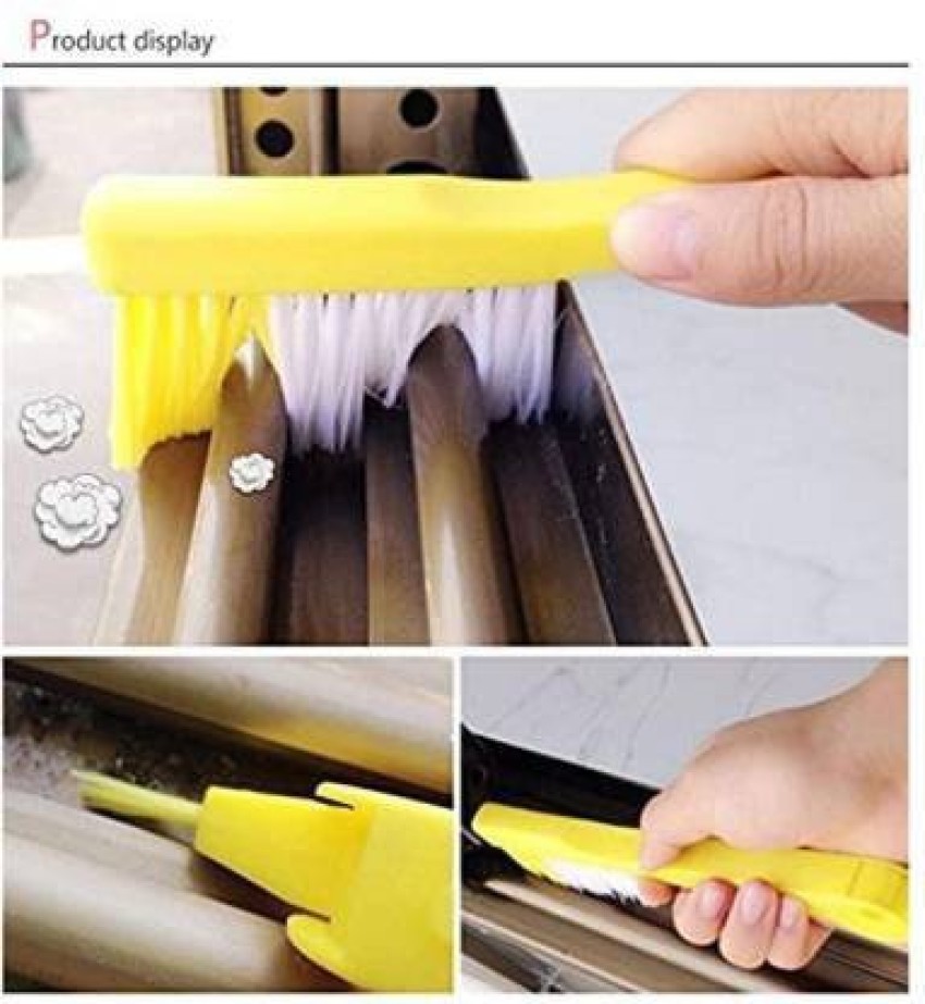 MFORALL Window Sliding Track cleaner Window Cleaning Brush with