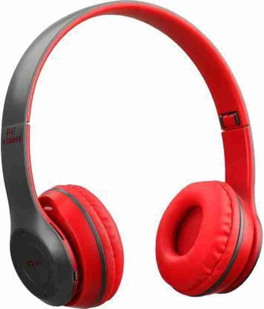 aWORD FoldableP47 Sports Gaming Wireless Headphone with Mic White