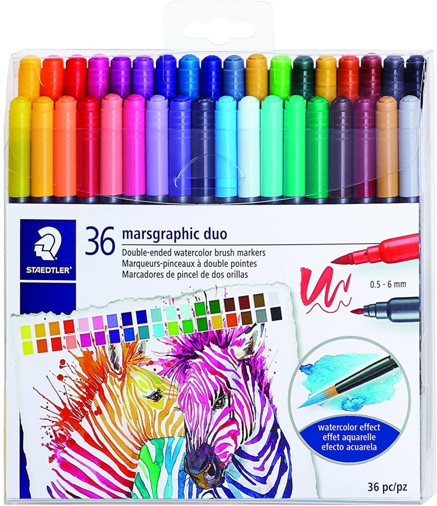 Markers for Adult Coloring Caliart 72 Dual Brush Pens Art Markers