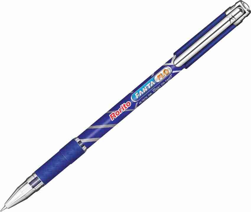 Rorito Fantaflo Fanta flo Blue Ball Pen 1 mm tip bold writing pack