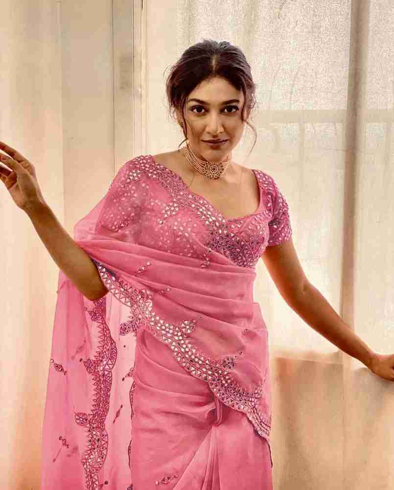 Flipkart organza sarees cheap
