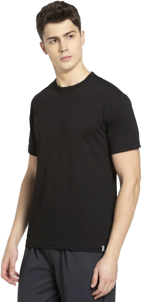 jockey plain black t shirt