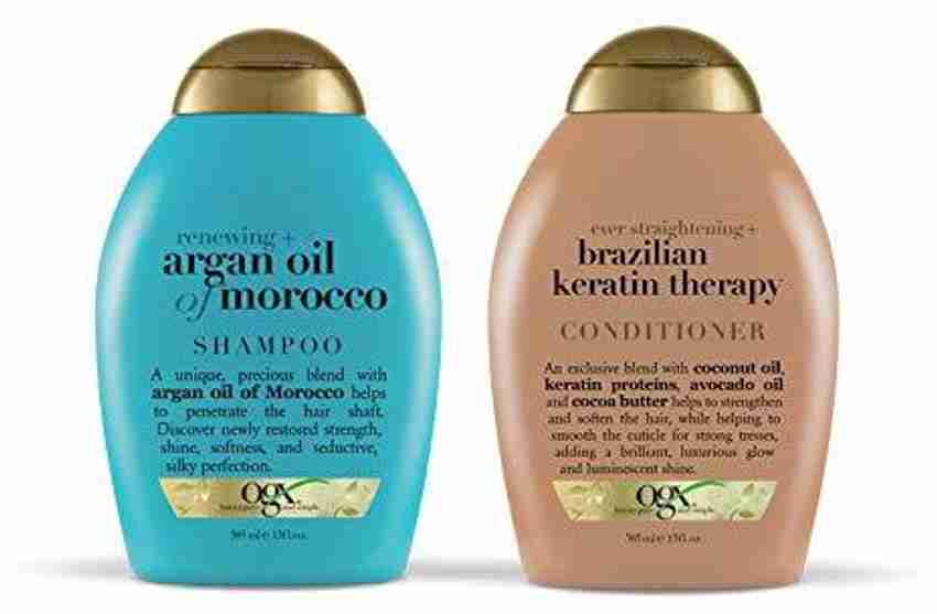 ogx Renewing Argan Oil Of Morocco Shampoo Brazilian Keratin Therapy Conditioner Combo Pack Price in India Buy ogx Renewing Argan Oil Of Morocco Shampoo Brazilian Keratin Therapy Conditioner Combo