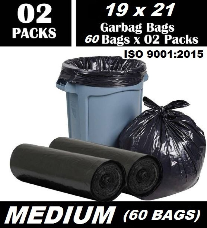 Buy Medium Size Garbage Bags Online, Black Trash Bag