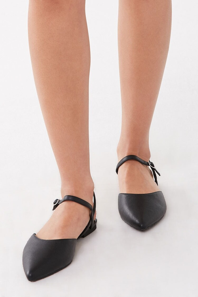 Flats with ankle strap forever 21 sales