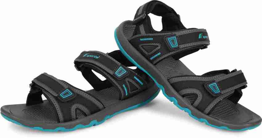 Fsports Men Black Blue Sandals Buy Fsports Men Black Blue