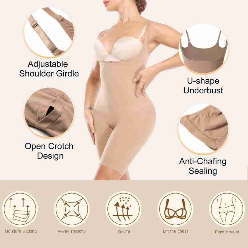 Open Crotch Women Underbust Slimming Shapewear Short with Slim