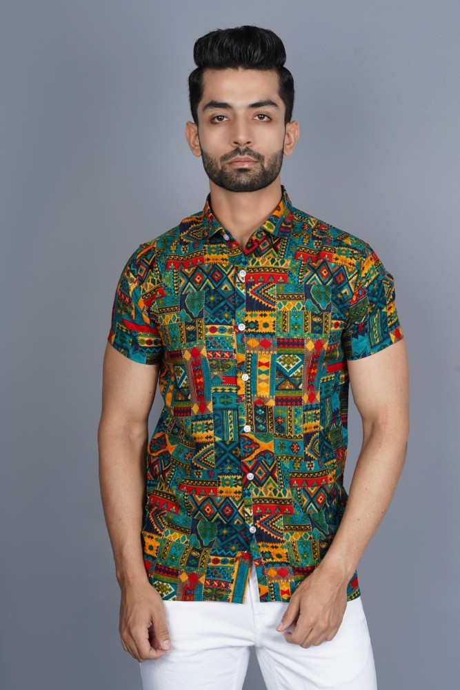 Raghav Textile Men Printed Beach Wear Multicolor Shirt Buy Raghav Textile Men Printed Beach Wear Multicolor Shirt Online at Best Prices in India Flipkart