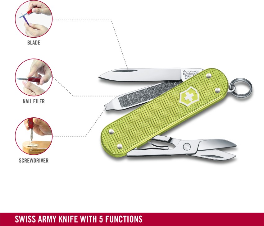 Victorinox Classic SD Precious Alox Swiss Army Knife 5 Functions 58 mm