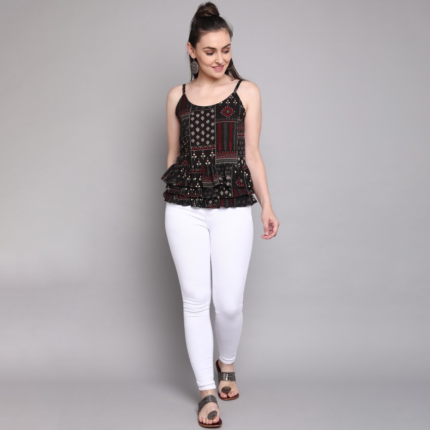 Sleeveless hot sale tops flipkart