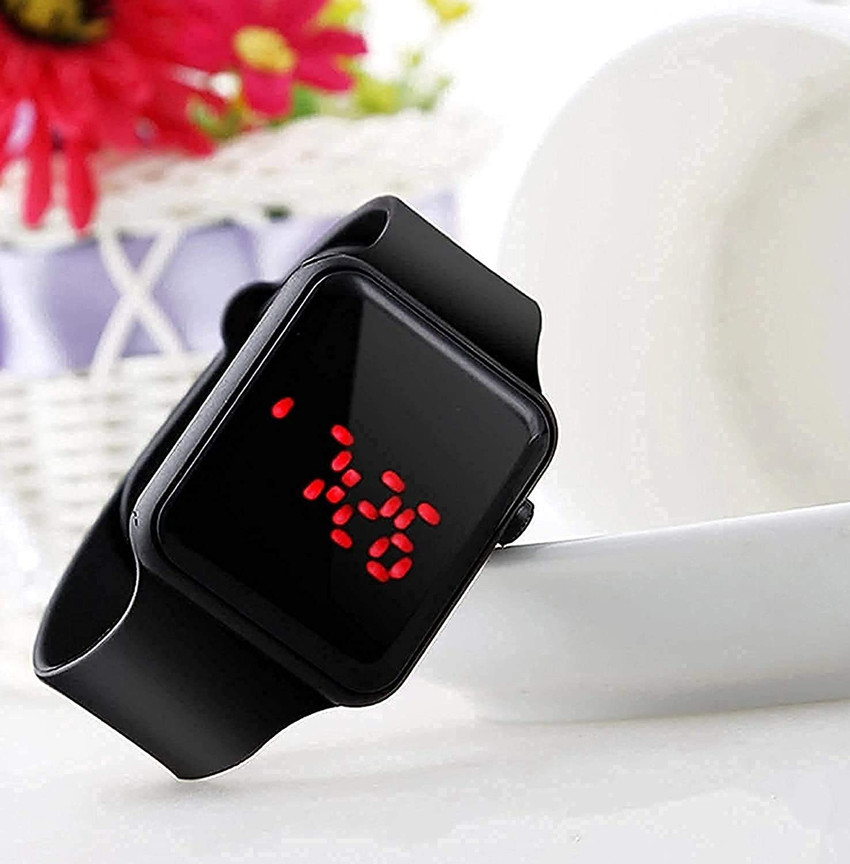 Ornate SQUARE LED Black watch SQUARE LED Digital Watch For Men