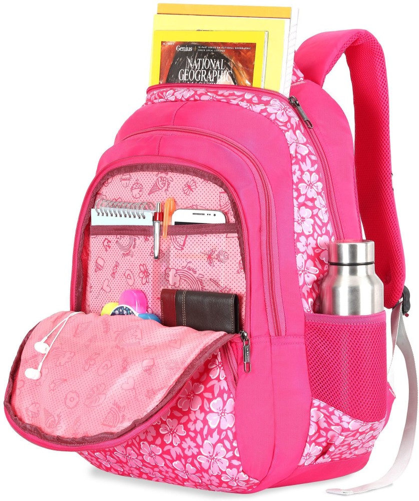 Lavie school bags pink hot sale