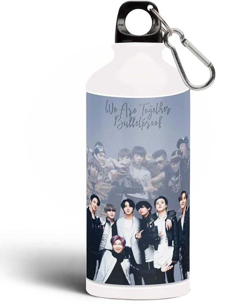 TrendoPrint Bts Sipper Bts Water Bottle Bts Bottle 600ml with Keychain  (Best Gifts for Girls, Friends