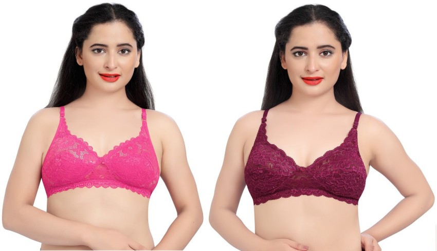 Tuck N Go Womens Hoisery Cotton Double Layer Bra| Non-Padded Non-Wired  Daily Use Soft Material Bras for Ladies & Girls