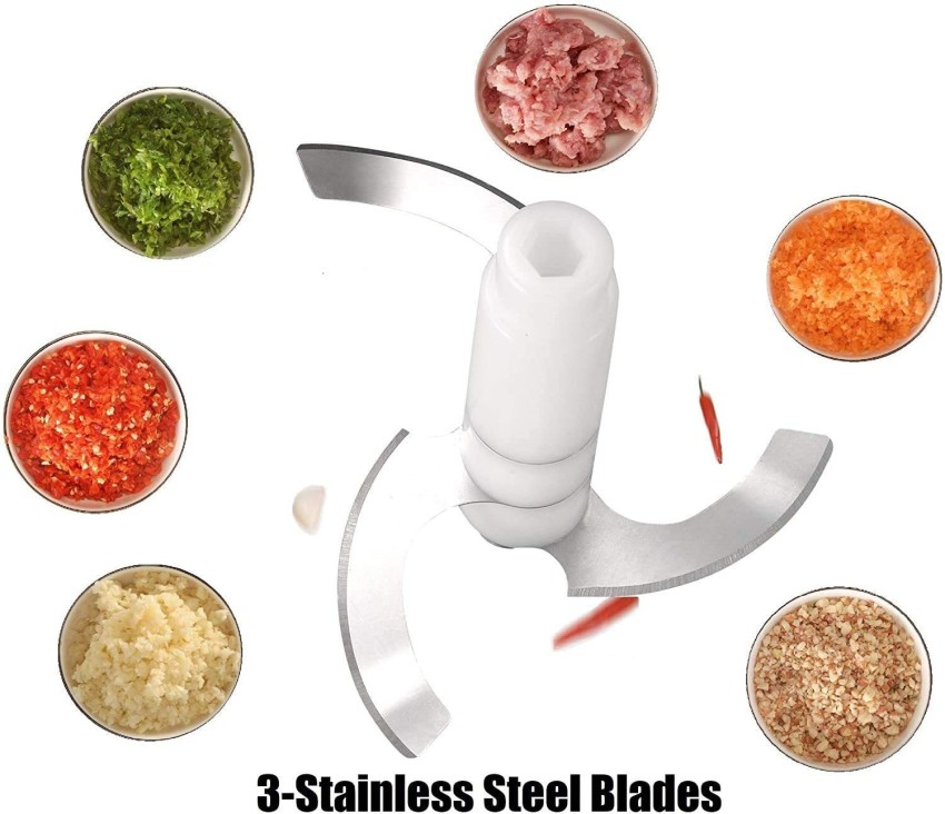  Stewit Food Chopper, Steel Large Manual Hand-Press Vegetable  Chopper Mixer Cutter to Cut Onion, Salad, Tomato, Potato (Pack of 1): Home  & Kitchen