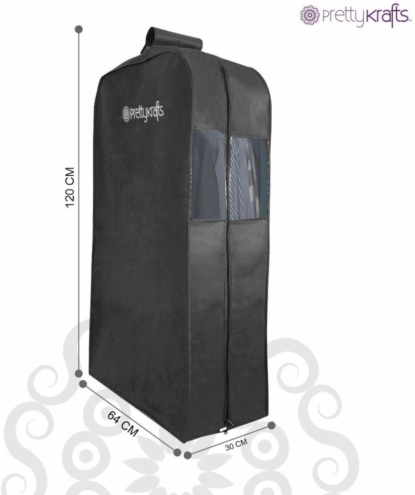 PrettyKrafts  Black Nylon Garment Bag  Buy PrettyKrafts  Black Nylon Garment  Bag Online at Low Price  Snapdeal