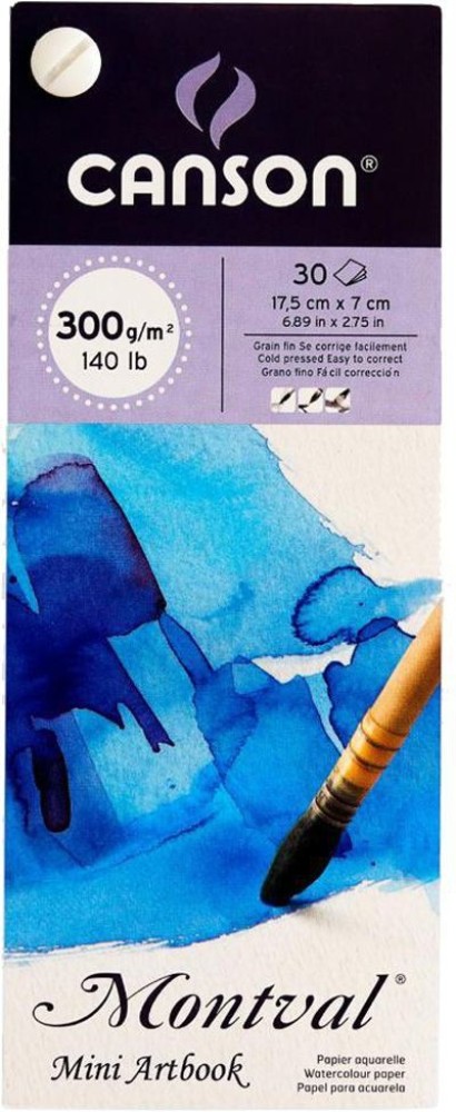 Canson Notebook Montval Watercolor Papers 12 Sheets 300g