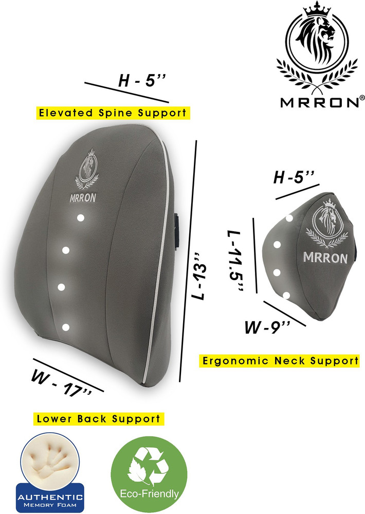 MRRON EVOOQUE Memory Foam Neck Rest Cruz Spine Support For Car