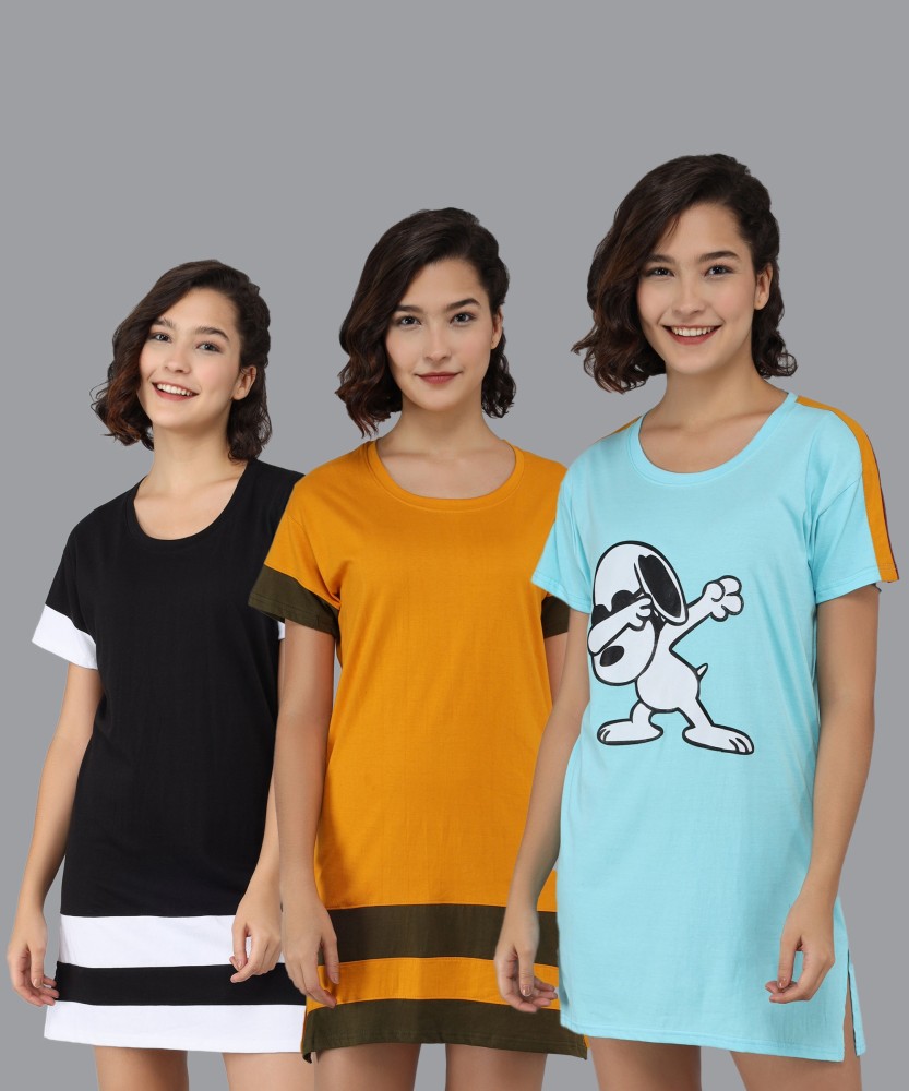 Christy World Colorblock Women Round Neck Multicolor T-Shirt - Buy Christy  World Colorblock Women Round Neck Multicolor T-Shirt Online at Best Prices  in India