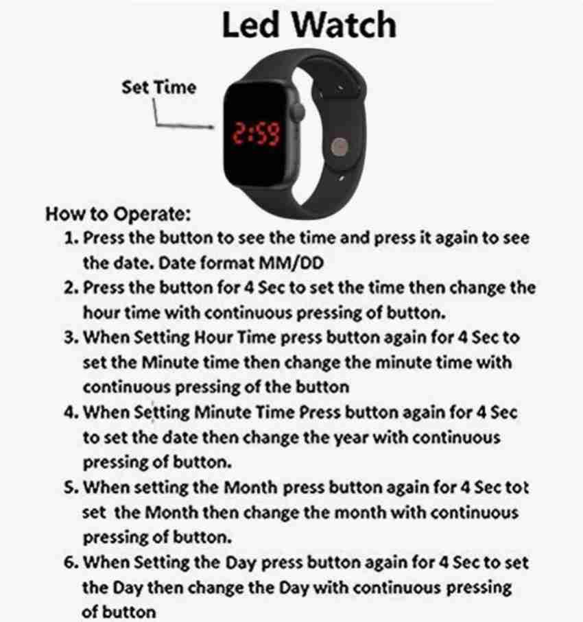 MITTAL ENT XR WRIST WATCH LED DIGITAL BLACK DIAL WATCH XR LED WRIEST WATCH FOR BOYS GIRLS Digital Watch For Men Women