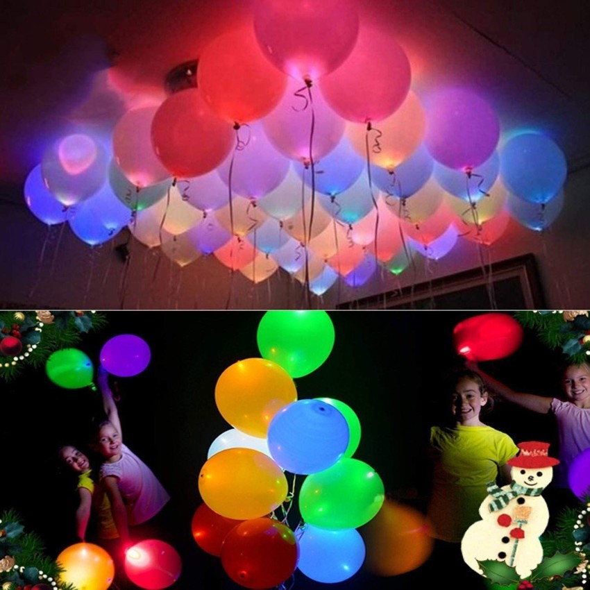 Light Up Led Balloons, 12 Pack Party Balloon Cell Battery 20 Inch