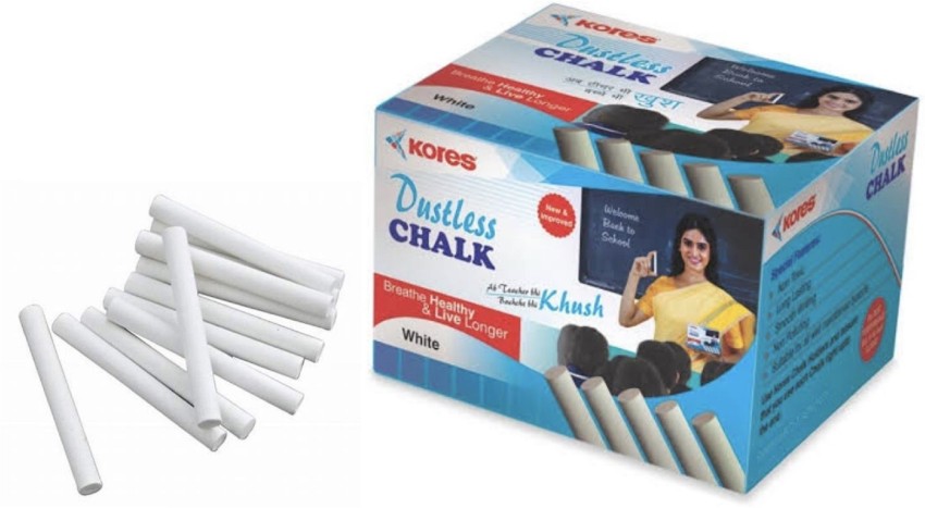 Buy Oddy White Kores Dustless Chalk Online At Best Price On Moglix