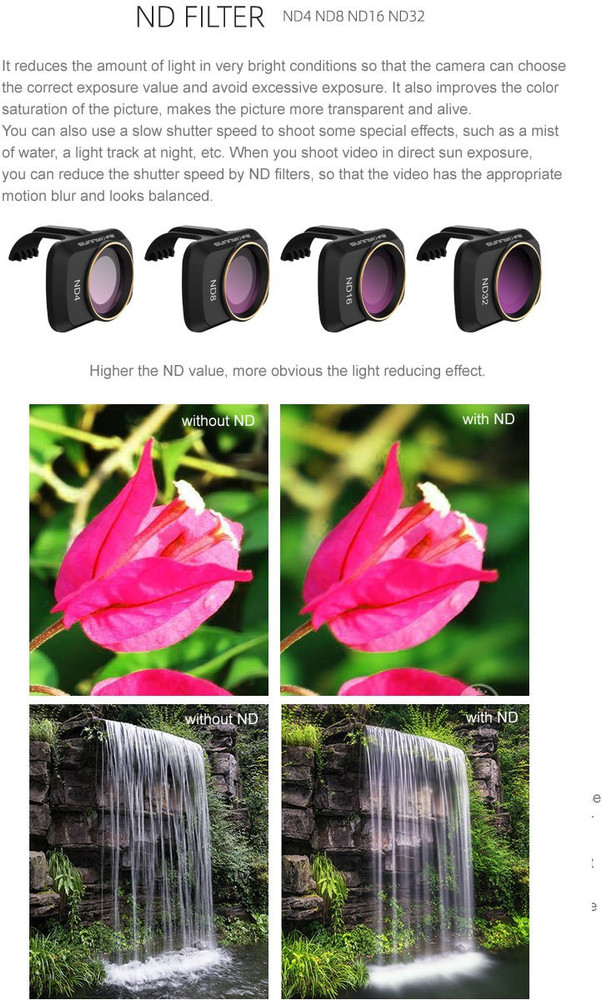 lens filters for dji mavic mini