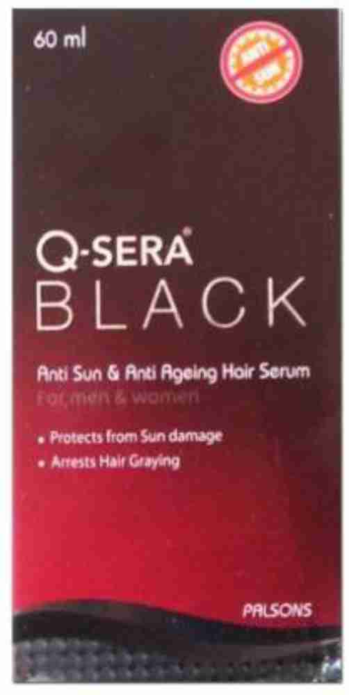Q SERA QSERA BLACK ANTI SUN AGEING HAIR SERUM Price in India Buy Q SERA QSERA BLACK ANTI SUN AGEING HAIR SERUM Online In India Reviews Ratings Features Flipkart