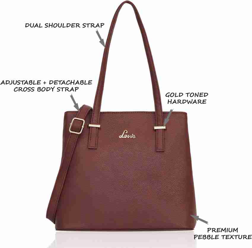 Buy LAVIE Women Maroon Shoulder Bag Maroon Online Best Price in