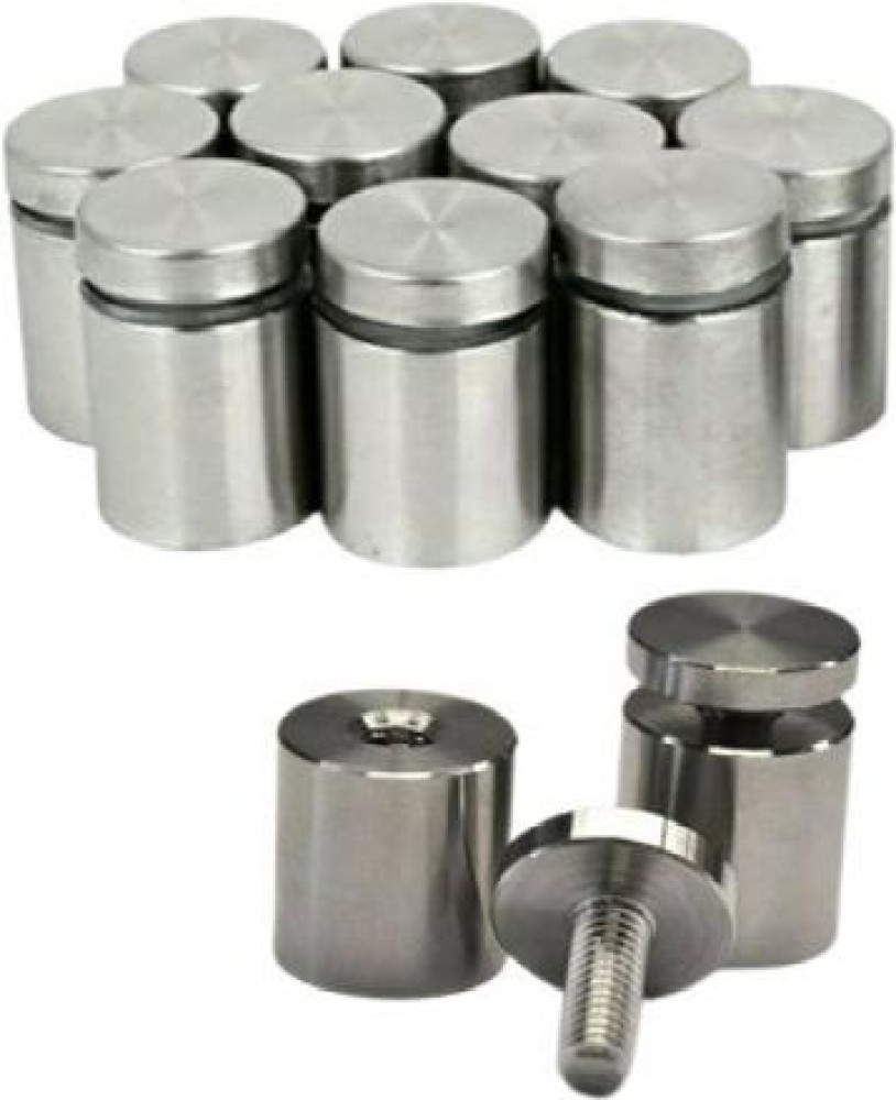 Unique Bargains12mmx25mm Stainless Steel Glass Table Spacers