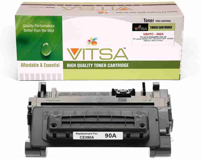 Vitsa CE390A / 390A / 90A Premium Toner Cartridge Compatible with