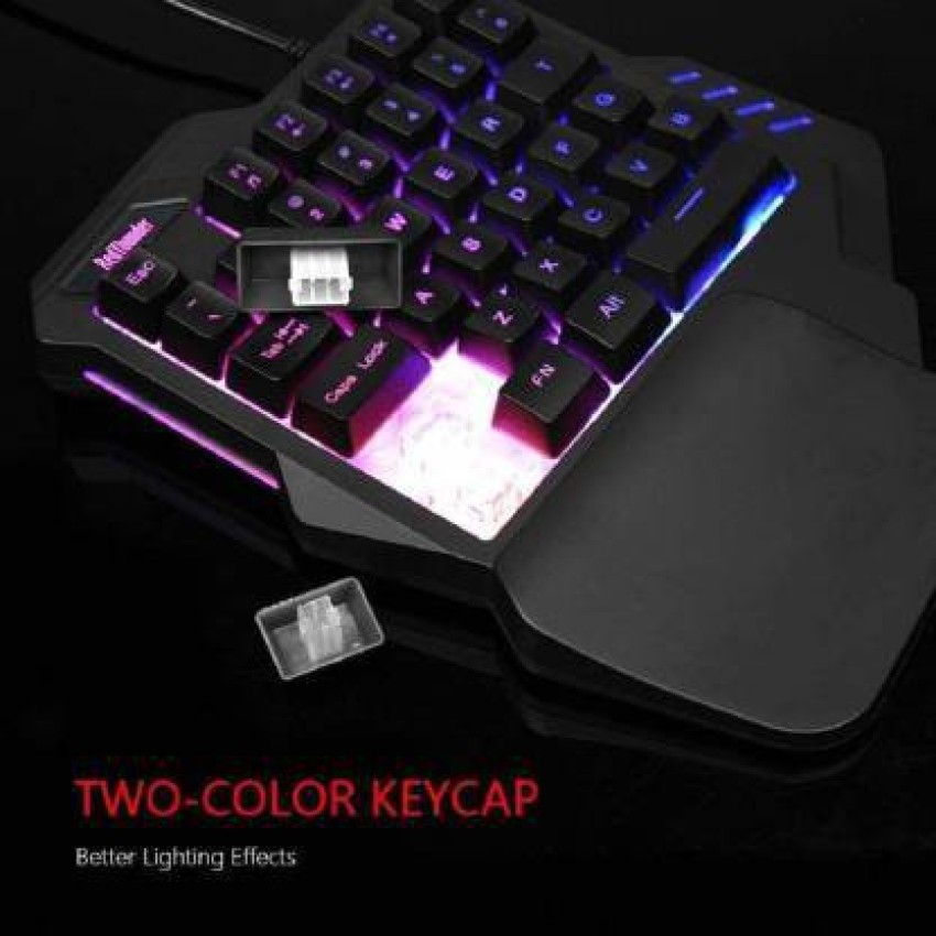 RPM Euro Games Gaming Keyboard Small, 87 Backlit Keys, Suspension Keycaps