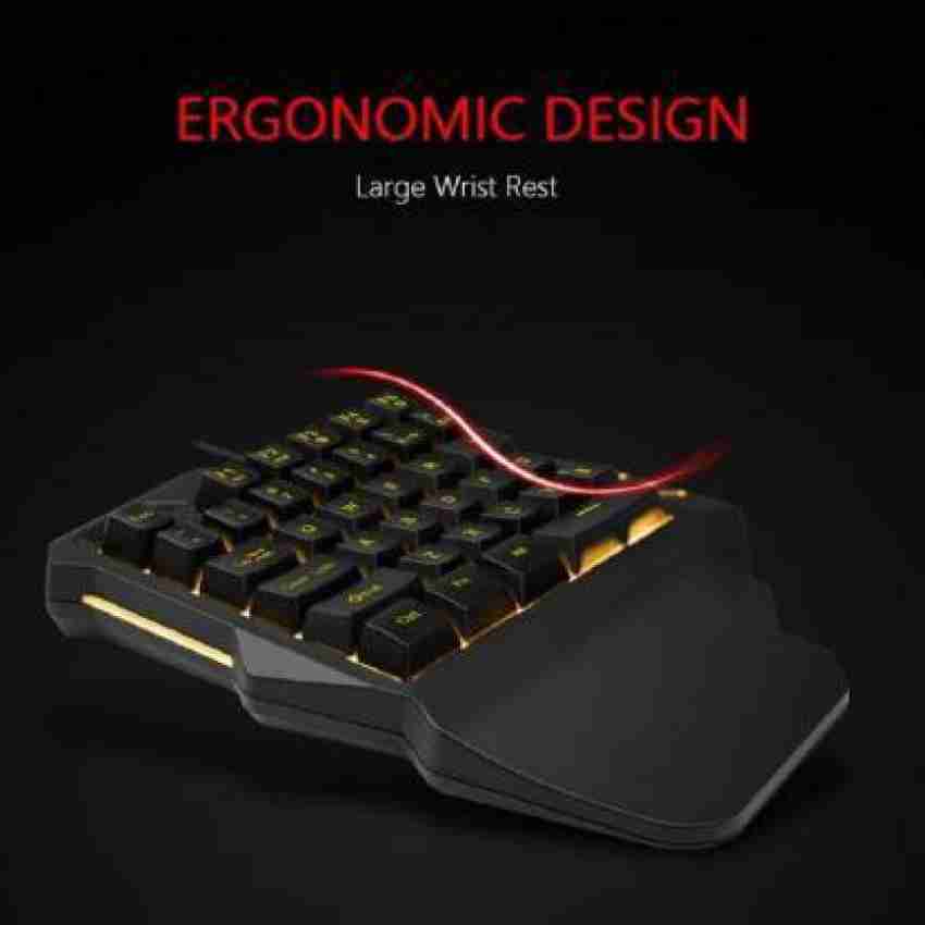 RPM Euro Games Gaming Keyboard With Palm Rest, Back Lit, Membrane